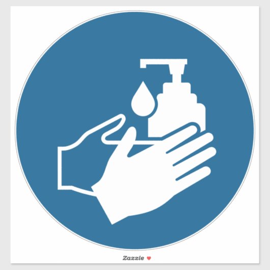 Handbediende sensor gebruiken sticker (Vel)