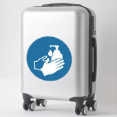 Handbediende sensor gebruiken sticker (Koffer)