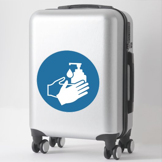 Handbediende sensor gebruiken sticker (Koffer)