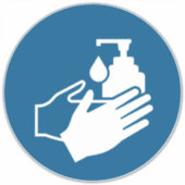 Handbediende sensor gebruiken sticker (Voorkant)