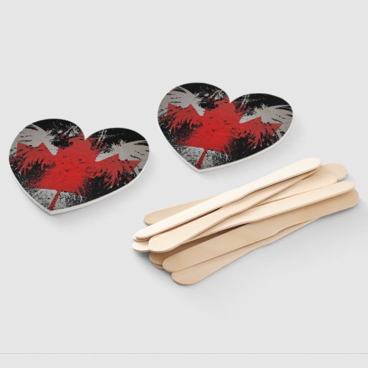 Handbediende Ventilator - Canadese vlag van een ad Handwaaier (Niet-gemonteerd)