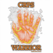 Handbediende/vliezen...CRPS Sticker (Voorkant)
