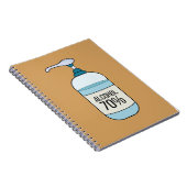 Handbeenderer met 70% alcohol notitieboek (Rechterzijde)