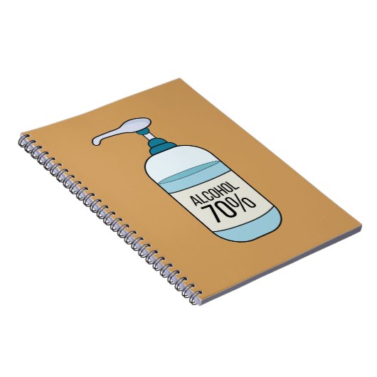 Handbeenderer met 70% alcohol notitieboek (Rechterzijde)