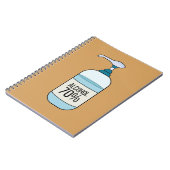 Handbeenderer met 70% alcohol notitieboek (Linkerzijde)