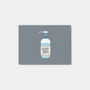 Handbeenderer met 70% alcohol post-it® notes