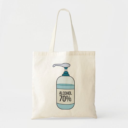Handbeenderer met 70% alcohol tote bag (Voorkant)
