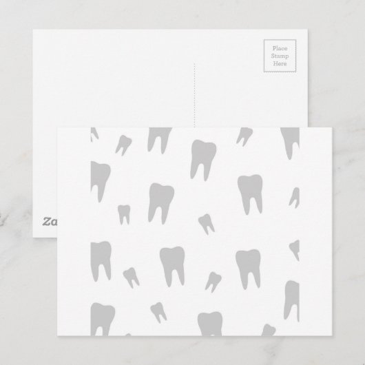 Handbehangselpapier voor tandheelkundig gebruik briefkaart (Voorkant / Achterkant)