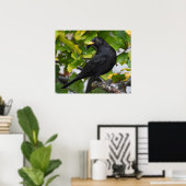 Handbeige Blackbird Poster (Thuiskantoor)
