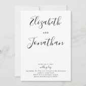 Handbelettering Kalligrafie Eenvoudige Minimalisti Kaart (Voorkant)