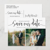 Handbelettering Twee foto's Sla het Briefkaart Dat (Voorkant / Achterkant)