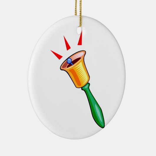 Handbelgrafisch afbeelding, afbeelding handjingle keramisch ornament (Rechts)