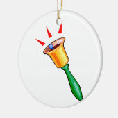 Handbelgrafisch afbeelding, afbeelding handjingle keramisch ornament (Links)