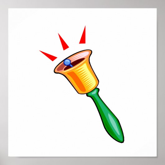 Handbelgrafisch afbeelding, afbeelding handjingle poster (Voorkant)