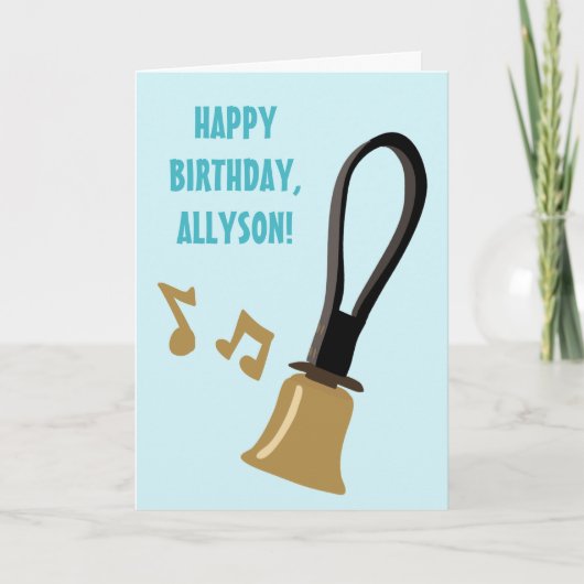 Handbell Choir Ringers Spelers Gepersonaliseerd Kaart (Voorkant)