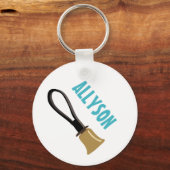Handbell Choir Ringers Spelers Gepersonaliseerd Sleutelhanger (Voorkant)