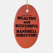Handbell Director Wealthy & Successful Ceramic Orn Keramisch Ornament (Rechts)