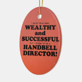 Handbell Director Wealthy & Successful Ceramic Orn Keramisch Ornament (Links)