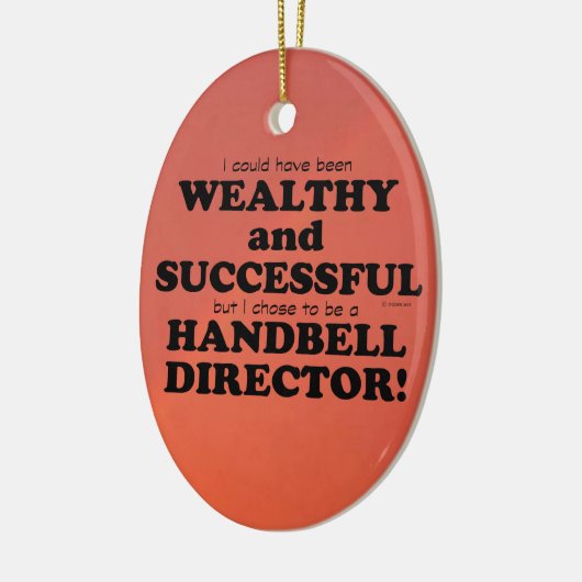 Handbell Director Wealthy & Successful Ceramic Orn Keramisch Ornament (Links)