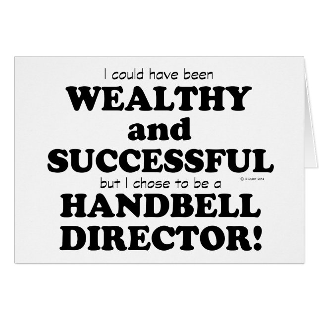 Handbell Director Wealthy & Succesvol (Voorkant Horizontaal)