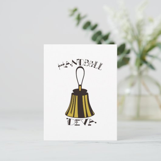 Handbell Diva Briefkaart (Staand voorkant)