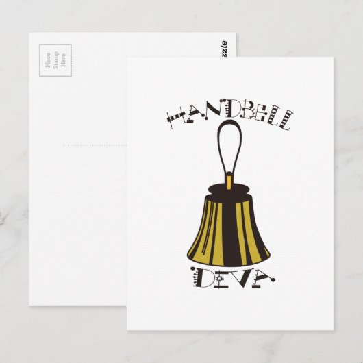 Handbell Diva Briefkaart (Voorkant / Achterkant)