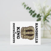 Handbell King of Instruments Briefkaart (Staand voorkant)