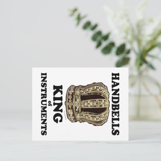 Handbell King of Instruments Briefkaart (Staand voorkant)