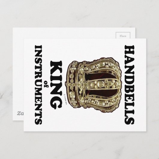 Handbell King of Instruments Briefkaart (Voorkant / Achterkant)