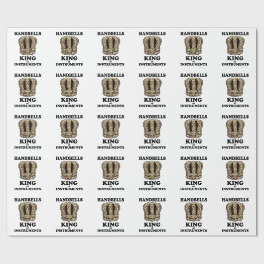 Handbell King of Instruments Cadeaupapier (Vlak)