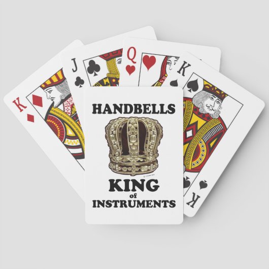 Handbell King of Instruments Pokerkaarten (Achterkant)