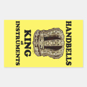 Handbell King of Instruments Rectangular Sticker (Voorkant)