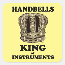 Handbell King of Instruments Square Sticker