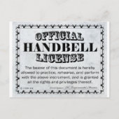 Handbell-licentie Briefkaart (Voorkant)