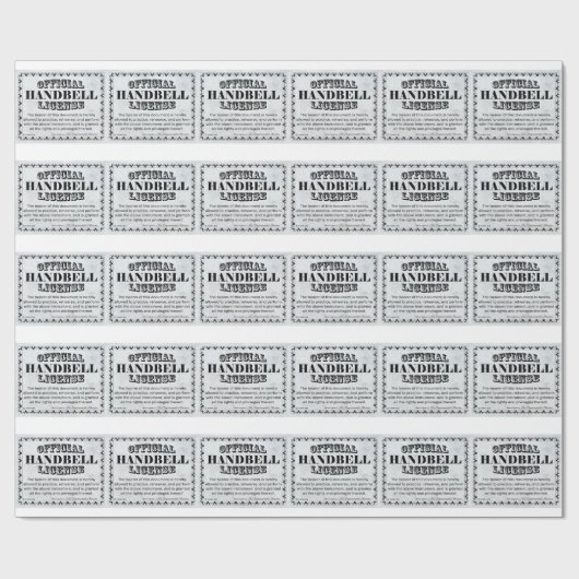 Handbell-licentie Cadeaupapier (Vlak)