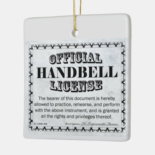 Handbell-licentie Keramisch Ornament (Links)