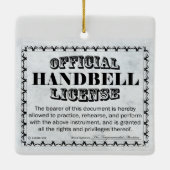 Handbell-licentie Keramisch Ornament (Achterkant)