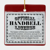 Handbell-licentie Keramisch Ornament (Achterkant)