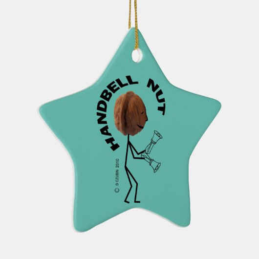 Handbell Nut Ceramic Ornament (Rechts)