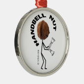 Handbell Nut Metalen Ornament (Rechts)