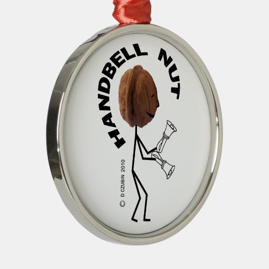 Handbell Nut Metalen Ornament (Rechts)