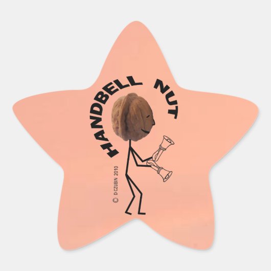 Handbell Nut Star Sticker (Voorkant)