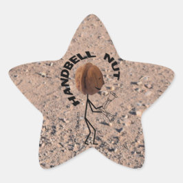 Handbell Nut Star Sticker