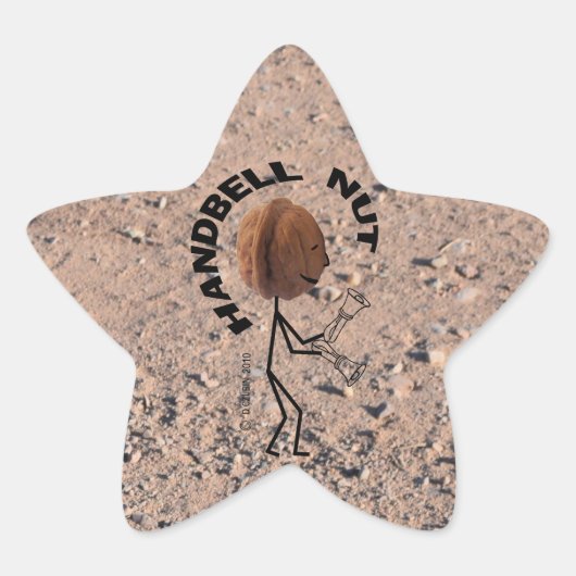 Handbell Nut Star Sticker (Voorkant)