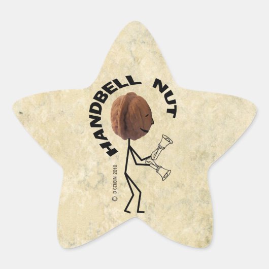 Handbell Nut Star Sticker (Voorkant)