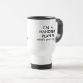 Handbell Player Pardon Travel Mug Reisbeker (Voorkant rechts)