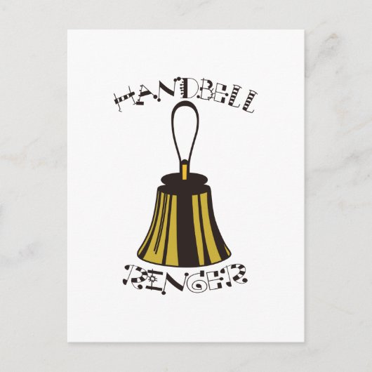 Handbell Ringer Briefkaart (Voorkant)