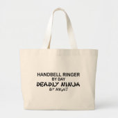 Handbell Ringer Deadly Ninja bij nacht Grote Tote Bag (Voorkant)
