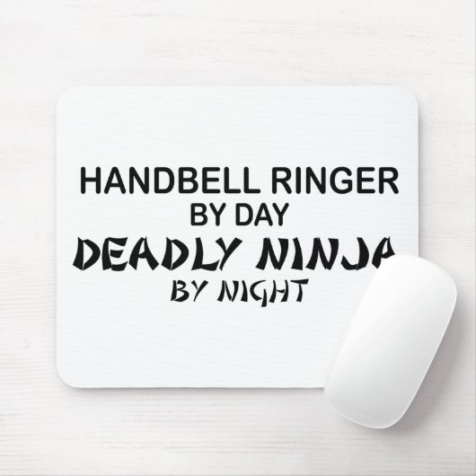 Handbell Ringer Deadly Ninja bij nacht Muismat (Met muis)