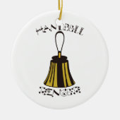 Handbell Ringer Keramisch Ornament (Voorkant)